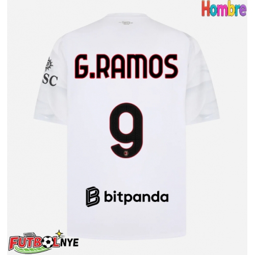 Camiseta AC Milan Goncalo Ramos #9 Visitante Equipación 2026-27 manga corta